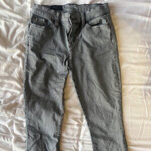NWOT J Crew Toothpick Black/White Striped Pants size 26